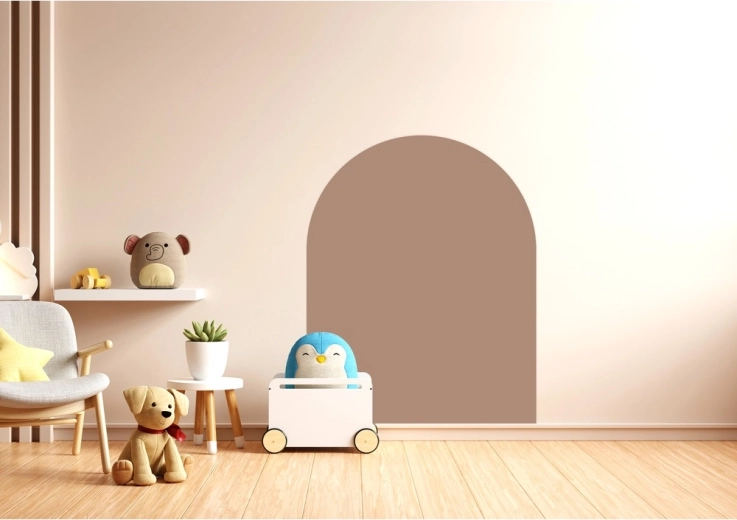 Film mural magnétique Cleverclixx Mocha Cream 95 × 75 cm