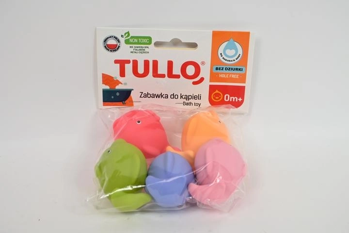 Poissons de bain colorés sans trou (5 pcs)
