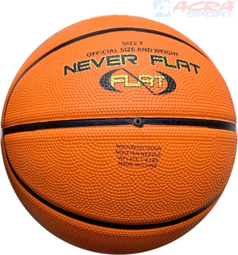 Ballon de basket en caoutchouc ACRA street 24 cm taille 7 - 1 pièce