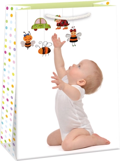 Sac cadeau en papier bébé 35 × 48 cm - 1 pièce