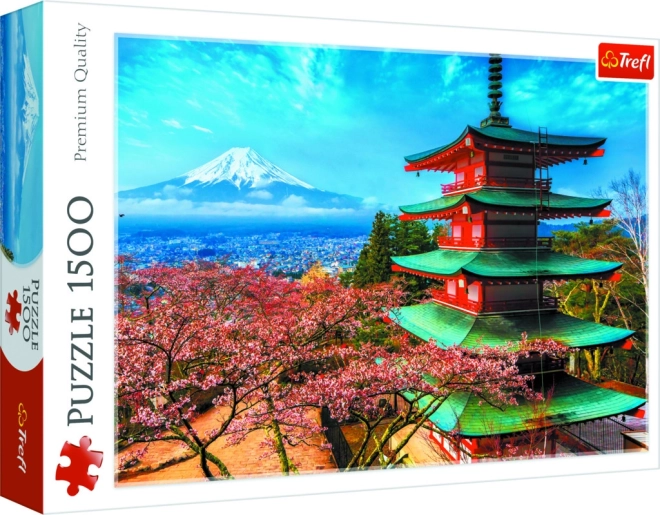 Puzzle Trefl 1500 pièces – Pagode et mont FUJI, Japon