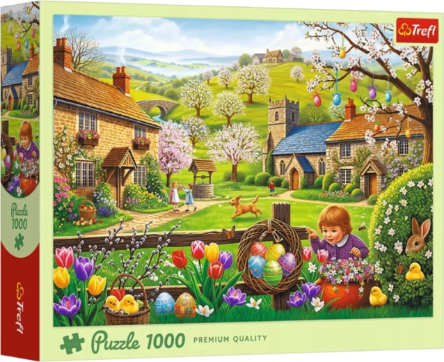 Puzzle 1000 pièces Chasse aux œufs de Pâques Trefl