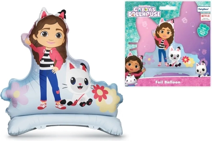 Ballon en aluminium sur pied Gabby’s Dollhouse (Koci Domek Gabi) 92 × 90,5 cm - 1 pièce