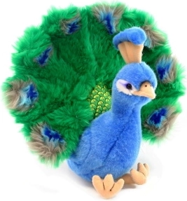 Paon en peluche 25 cm