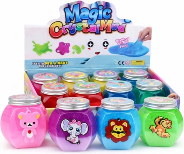 Slime avec petit animal 9 cm