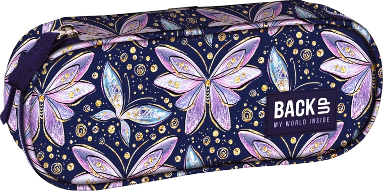 Trousse scolaire type étui BackUP fées papillons