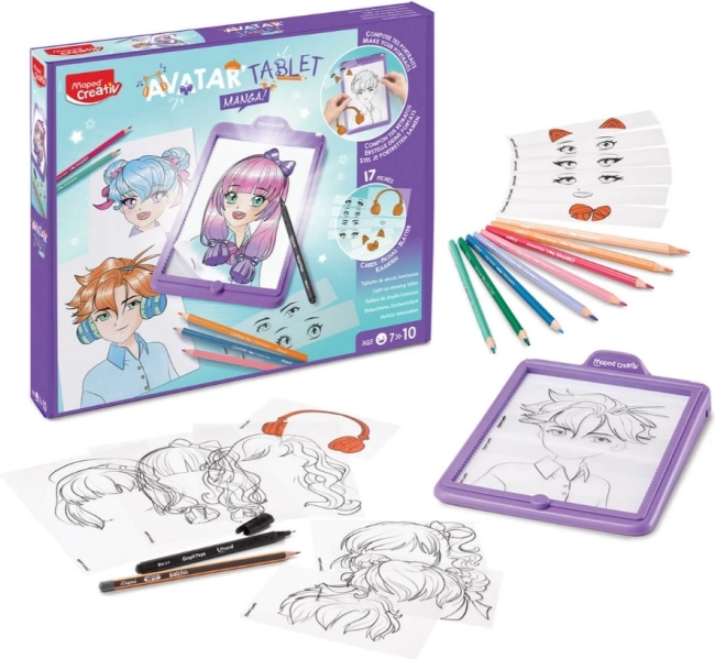 Tablette créative de dessin Maped Manga Avatar