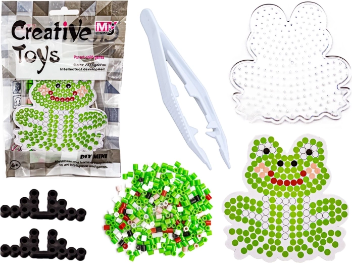 Perles à repasser avec gabarit grenouille - 1 pièce