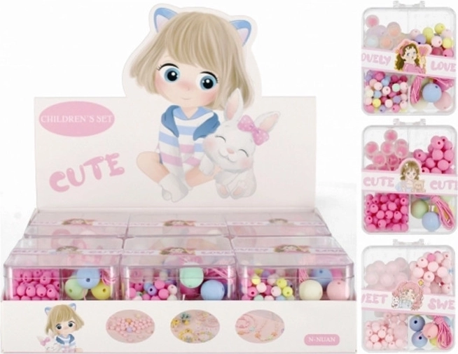 Set de perles dans un organiseur