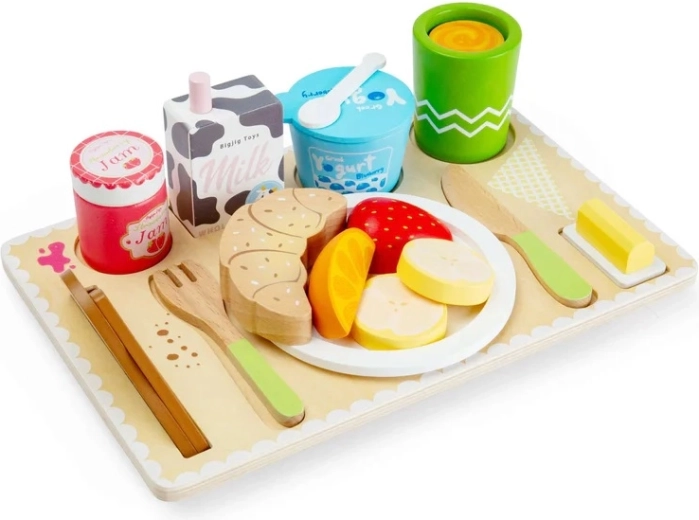 Plateau de petit-déjeuner en bois Bigjigs Toys
