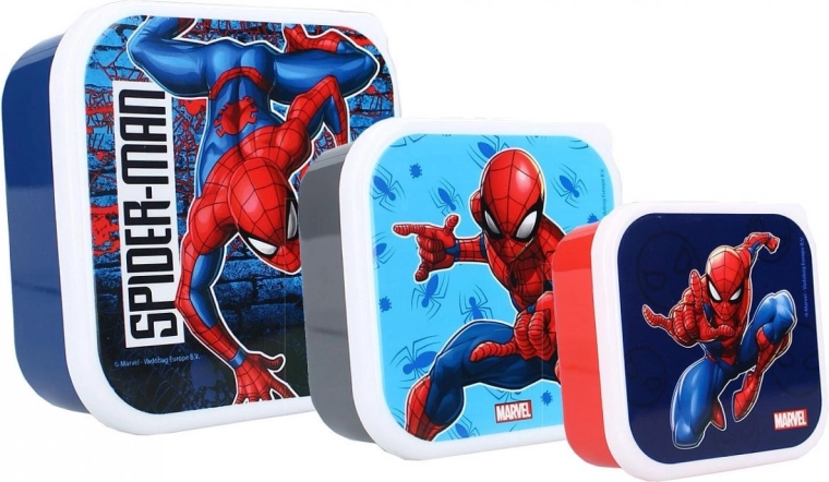 Set de boîtes à goûter Spider-Man (3 pièces)