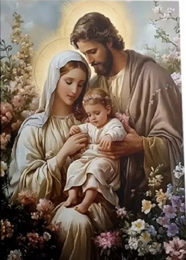 Peinture diamant Sainte Famille 30 × 40 cm