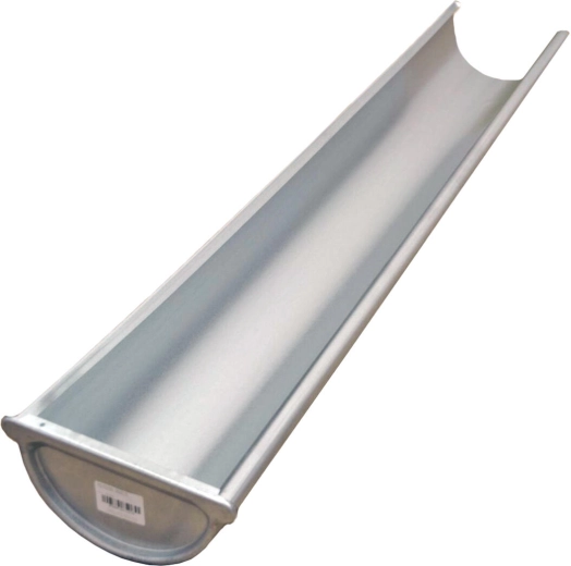 Gouttière de terminaison gauche 330 mm, longueur 1 m, acier galvanisé