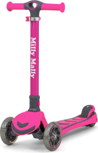Trottinette tricycle pour enfants Milly Mally Boogie rose