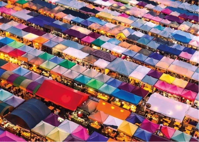 Puzzle Marché thaïlandais – 1000 pièces GIBSONS