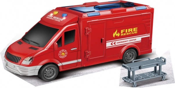 Camion de pompiers à friction 1:16