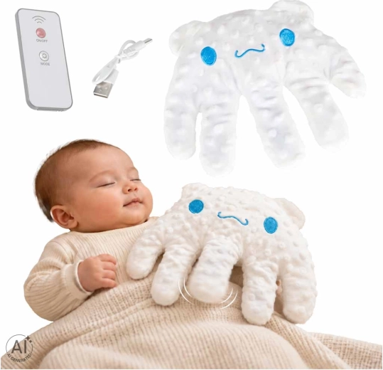 Coussin apaisant pour bébé avec fonction de tapotement de la main - 1 pièce