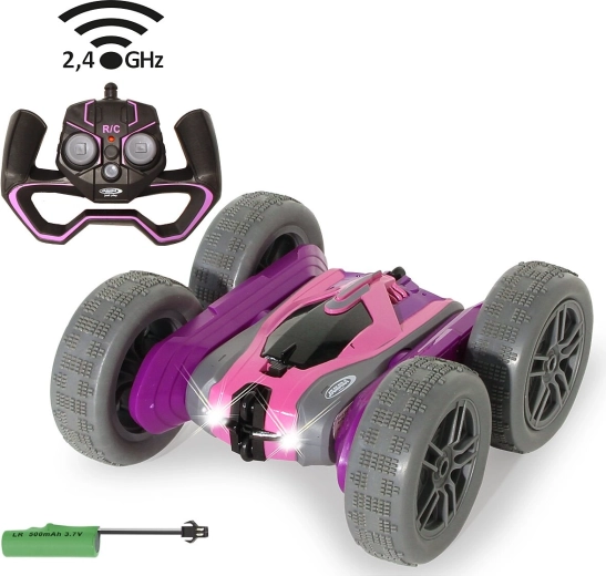 Voiture RC cascadeuse JAMARA SpinX violette et rose, 2,4 GHz