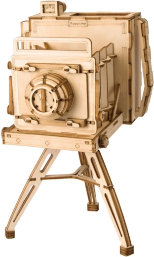 RoboTime puzzle 3D en bois appareil photo historique