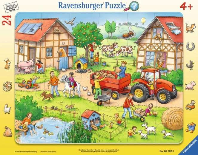 Puzzle encadré pour enfants 24 pièces Ma petite ferme Ravensburger