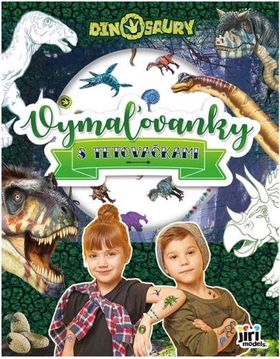 Coloriages dinosaures avec tatouages pour enfants - 1 pièce
