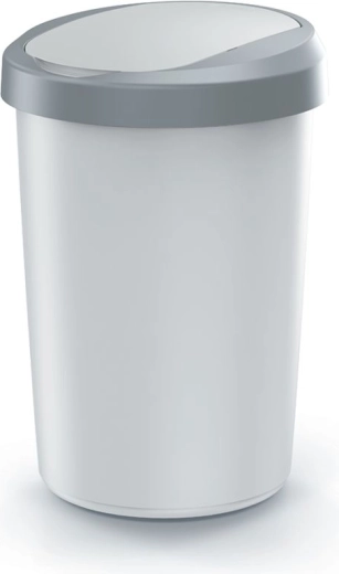 Poubelle avec couvercle Compacta R Flap 40 l, cendrée/gris clair
