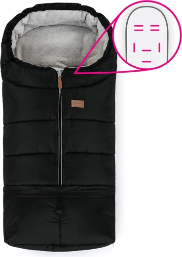 Chancelière 3-en-1 PETITE&MARS Jibot Horizontal Ink Black