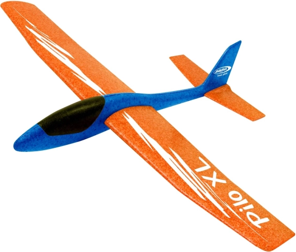 Jamara Pilo XL planeur en mousse à lancer orange-bleu