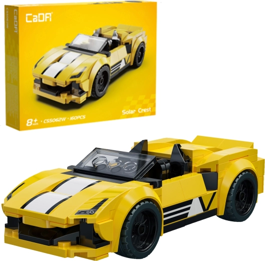 Kit de construction CaDA Solar Crest – voiture de course, 160 pièces