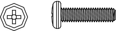 Jamara vis M3x10 à tête ronde Skull Nightstorm (8 pcs)