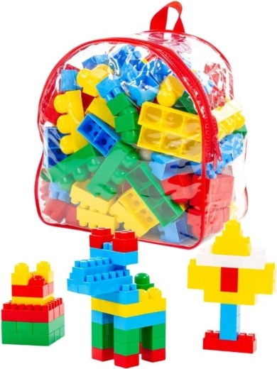 Jeu de construction Supermix dans un sac à dos