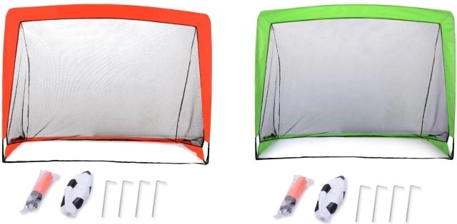 BUT DE FOOTBALL PORTABLE Sporto AVEC ACCESSOIRES 120 × 90 cm