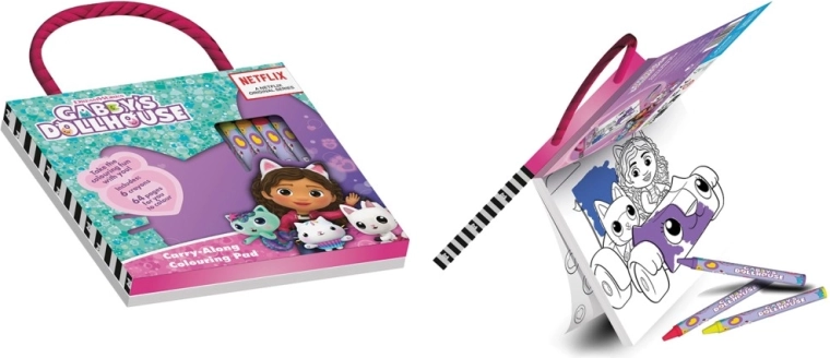 Gabby livre de coloriage avec crayons – La Maison Magique de Gabby