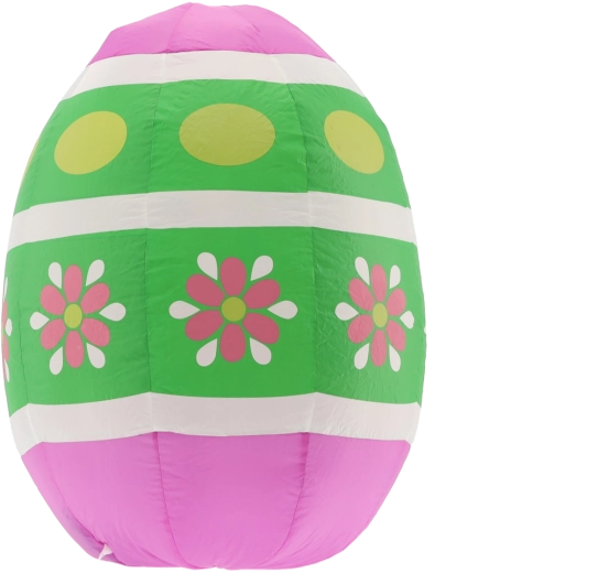Œuf de Pâques gonflable 90 cm avec LED