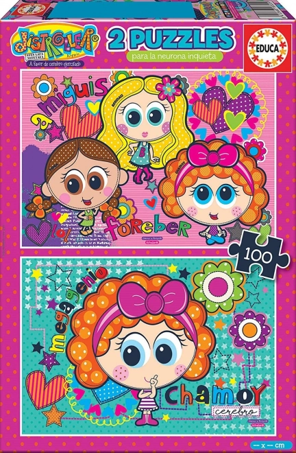 Educa Puzzle Distroller 2x48 pièces