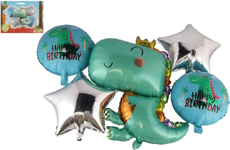 Ballons gonflables dinosaures - 5 pièces