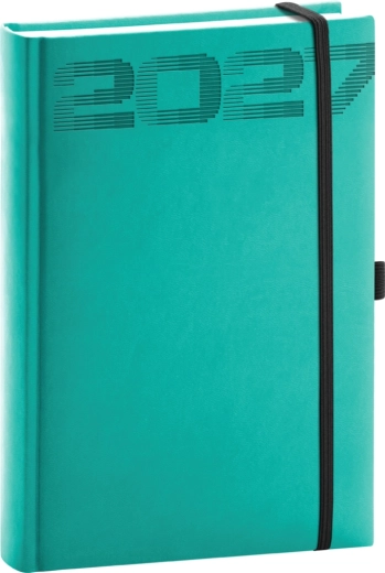 Agenda quotidien Notique Aprint Top 2027 turquoise 15 × 21 cm
