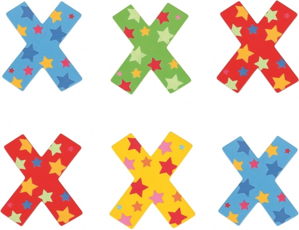 Lettre en bois Étoile X de Bigjigs Toys