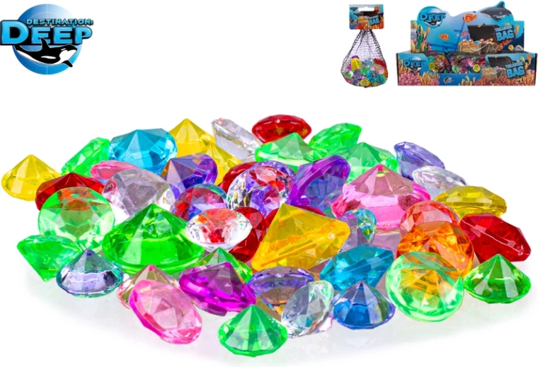 Destination Deep gemmes en plastique colorées pour enfants