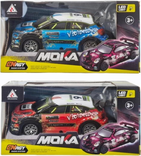 Voiture RC avec carrosserie rétroéclairée