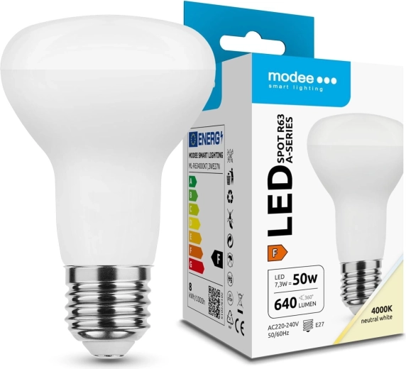 Ampoule LED spot Modee R63 7,3 W E27, 640 lm, blanc neutre