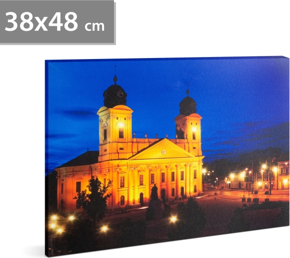 Tableau mural LED de la Grande église calviniste