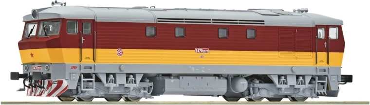 Locomotive diesel Roco ČSD T 478 2079 « Bardotka » H0