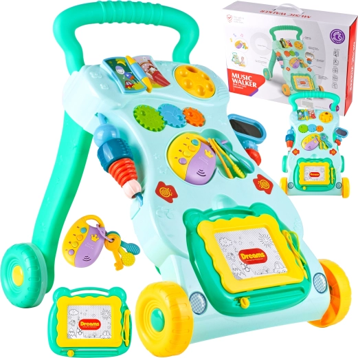 Trotteur avec table et clés – vert