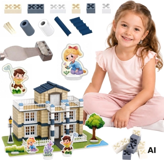 Woopie kit de construction en briques – villa Dream House 311 pièces