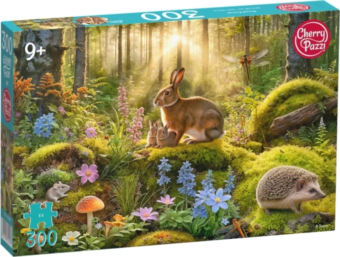 Puzzle Cherry Pazzi Lapins dans la forêt, 300 pièces