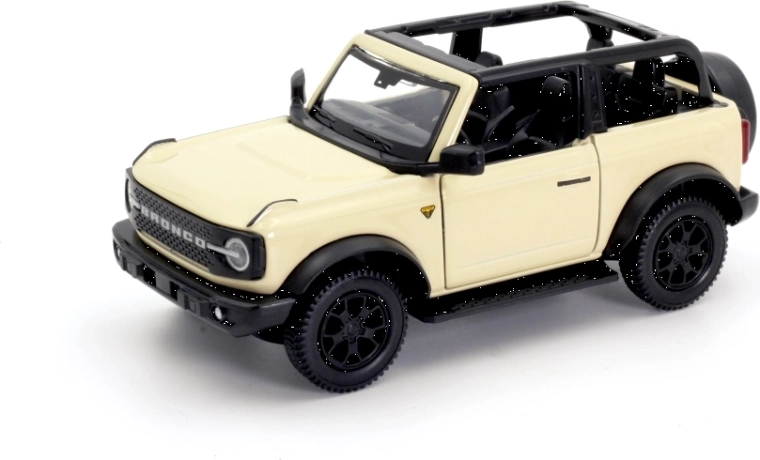 Modèle métallique de voiture Ford Bronco Badlands 2023 avec toit amovible 1:32/39