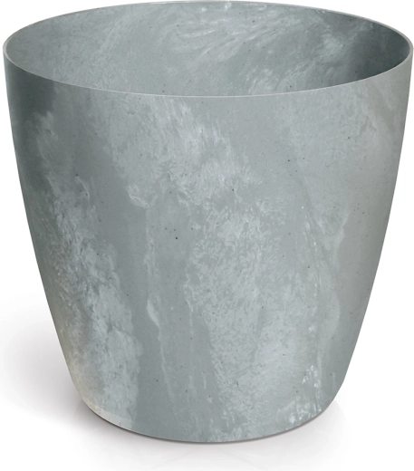 Cache-pot Mate effet béton 19,8 cm – cache-pot en plastique couleur béton