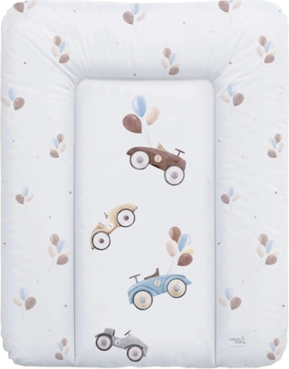 Matelas à langer souple Ceba Baby Retro Cars 50 × 70 cm