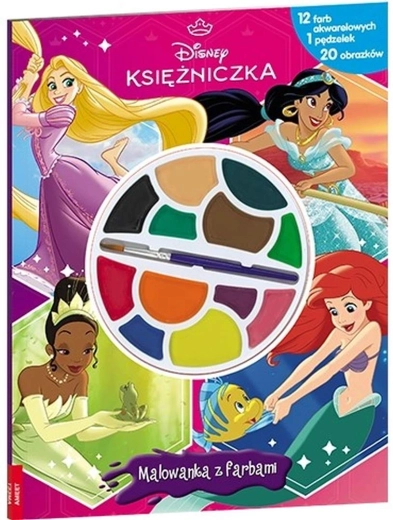 Disney Princesses – livre de coloriage avec peintures à l’eau